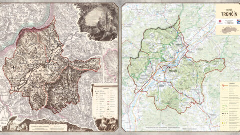 História a prítomnosť Trenčína a jeho okolia na jednej mape - nová porovnávacia mapa